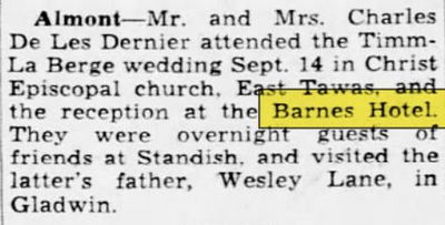 Hotel Barnes - Sept 1946 Article (newer photo)